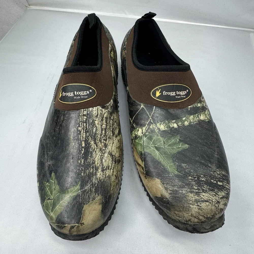 Frogg Togg Ankle Boots US Mens Sz 12 Rubber Steel Shank Camo Hunting‎ Farm